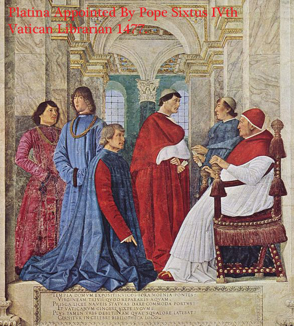 A Very Rare Original Medeavil Book, Vitae Pontificum, Ist Edition, of 1479, By Bartolomaeus Platina, Vitae Pontificum (Lives of the Popes) and Personally Presented It To Pope Sixtus IV, From the Library of Abolishionist William Roscoe