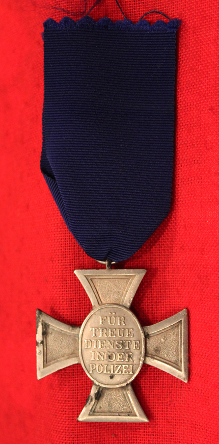 Himmler's Third Reich Police Service, An 18 Year Long Service Silver Polizei Medal