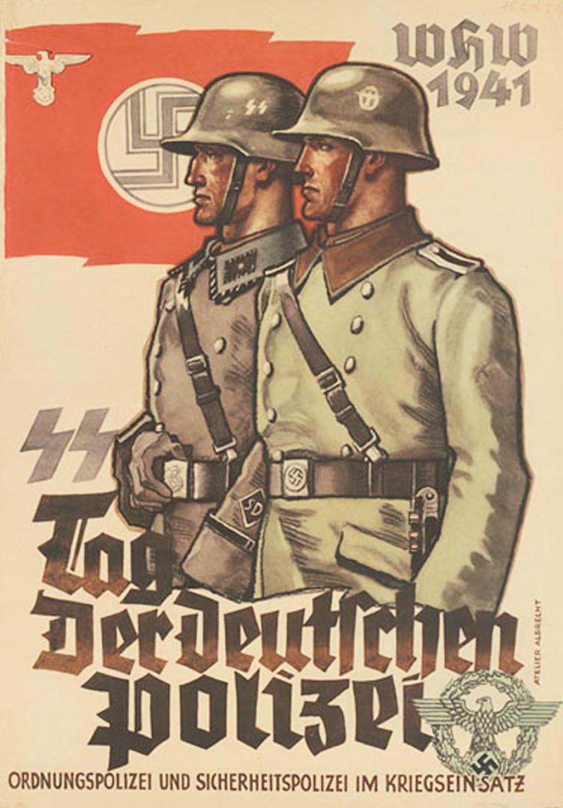 Himmler's Third Reich Police Service, An 18 Year Long Service Silver Polizei Medal