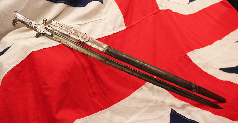 A Rare & Beautiful French, Napoleonic Wars Era Silver Mounted Sword a 'Sabre d'Officier Superieur a Monture a L'Orientale, With French Napoleonic Blade Inscription, Circa 1801