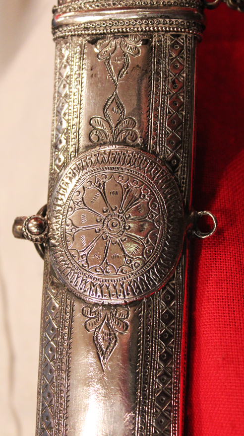 A Rare & Beautiful French, Napoleonic Wars Era Silver Mounted Sword a 'Sabre d'Officier Superieur a Monture a L'Orientale, With French Napoleonic Blade Inscription, Circa 1801