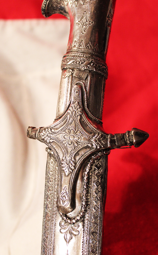 A Rare & Beautiful French, Napoleonic Wars Era Silver Mounted Sword a 'Sabre d'Officier Superieur a Monture a L'Orientale, With French Napoleonic Blade Inscription, Circa 1801