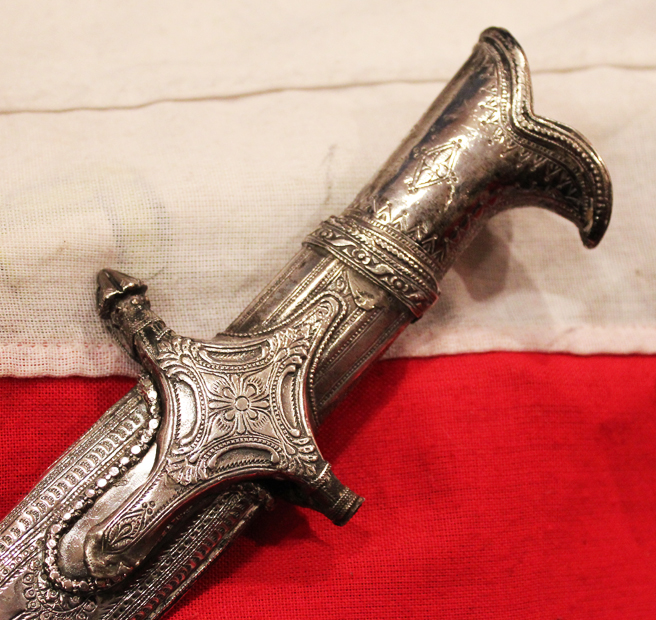 A Rare & Beautiful French, Napoleonic Wars Era Silver Mounted Sword a 'Sabre d'Officier Superieur a Monture a L'Orientale, With French Napoleonic Blade Inscription, Circa 1801