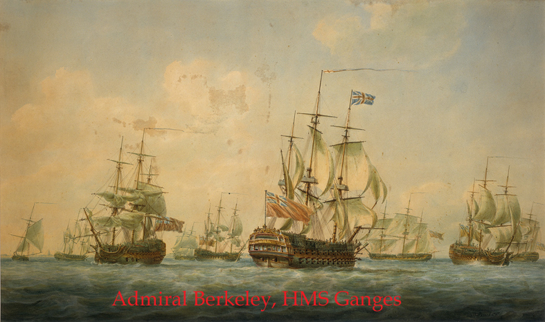 A Very Fine And Historical Signed Letter From Admiral Sir G.C.Berkeley Aboard HMS Ganges 1809. From The Admiral That According to Many Historians Personally Instigated The War of 1812 With America, By Ordering The Attack On USS Chesapeake by HMS Leopard
