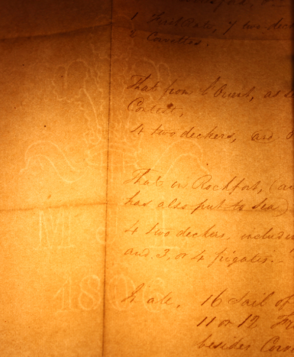 A Fabulous Piece Of Napoleonic Wars Maritime History. Hand Written Napoleonic Wars Royal Naval 'Secret Intelligence' Report 1809