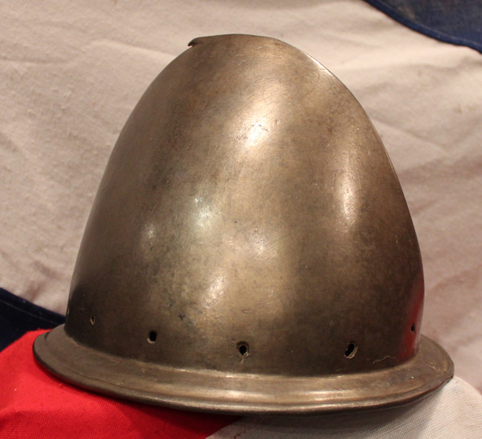 An Original and Beautiful Elizabethan Period Helmet of the Spanish Armada Period Circa 1570