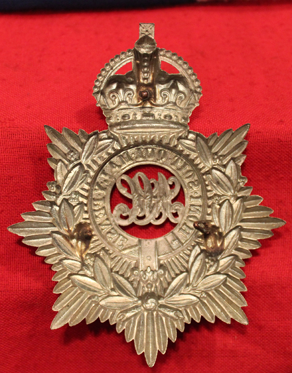 A Scarce Pattern, Edwardian Army Service Corps Helmet Plate