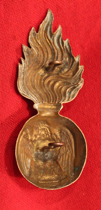 Princess Victoria's (Royal Irish Fusiliers) OR's fur cap grenade circa 1890