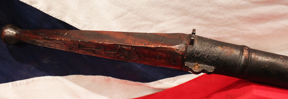 A Hugely Impressive & Beautiful, Gothic, Medieval Form Pole Or Tiller Gun, Light Cannon Size Yet Hand Portable.
