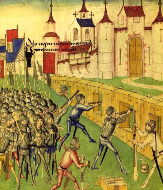 A Hugely Impressive & Beautiful, Gothic, Medieval Form Pole Or Tiller Gun, Light Cannon Size Yet Hand Portable.