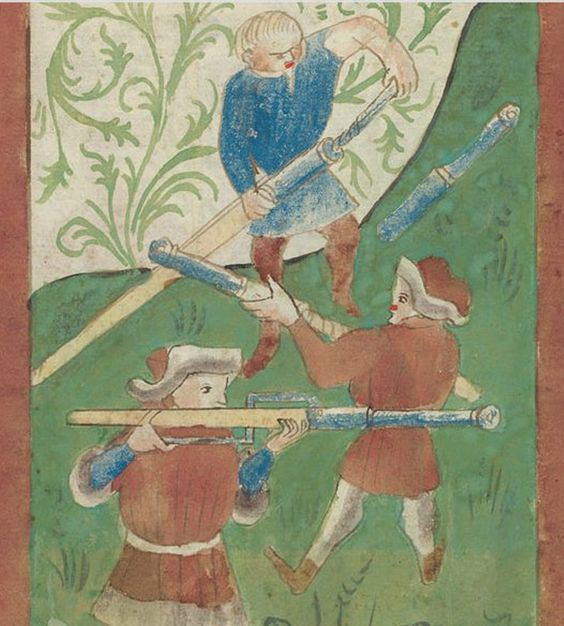 A Hugely Impressive & Beautiful, Gothic, Medieval Form Pole Or Tiller Gun, Light Cannon Size Yet Hand Portable.