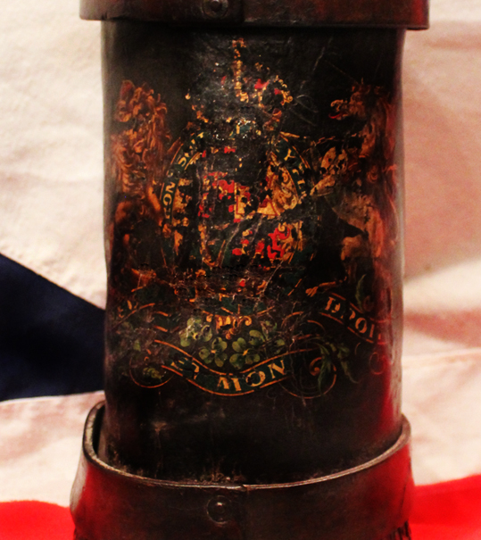 A Superb Original Antique WW1 Leather Machine Gun Company Munition Case. A Very Rare Piece as Most Surviving Cases Were For Cordite For the Artillery, But the Machine Gun Corps Example is Very Rare Indeed