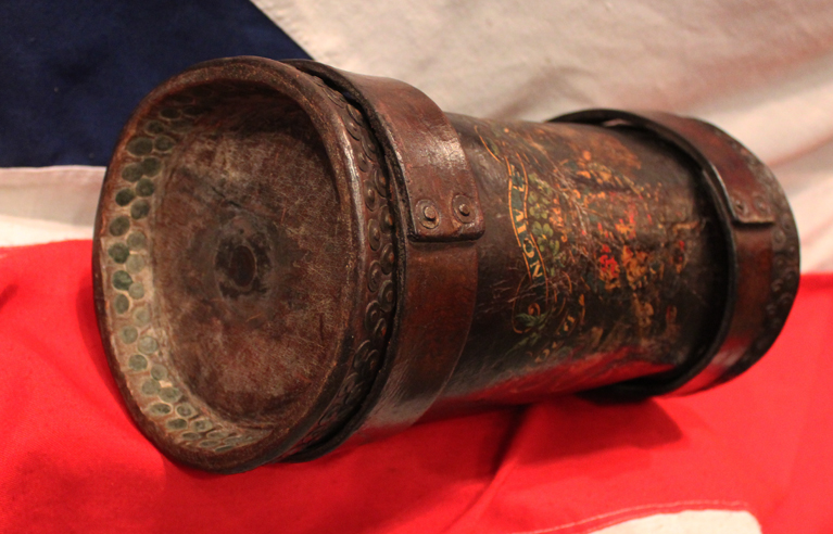 A Superb Original Antique WW1 Leather Machine Gun Company Munition Case. A Very Rare Piece as Most Surviving Cases Were For Cordite For the Artillery, But the Machine Gun Corps Example is Very Rare Indeed