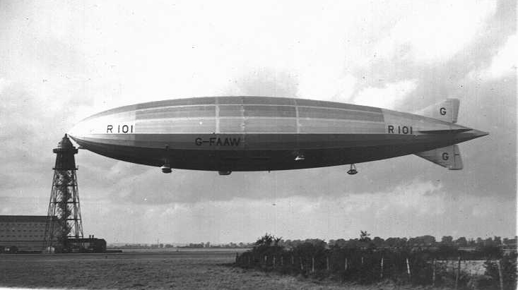 An R.101 Airship Catastrophe Crash Memorial Service Card