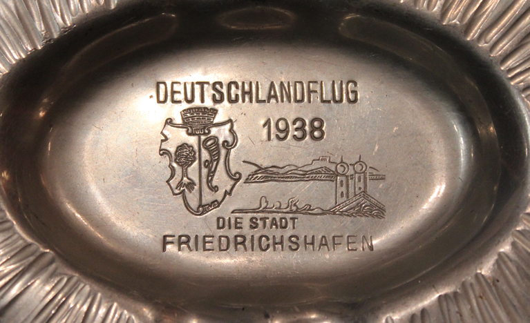 An NSFK German Flight of 1938 Souvenir Ashtray Of Aeronautical Alloy