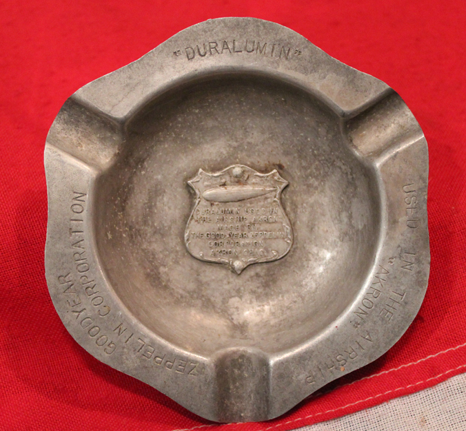 An American, Goodyear Co. Ashtray Made From Duralumin From Airship Akron