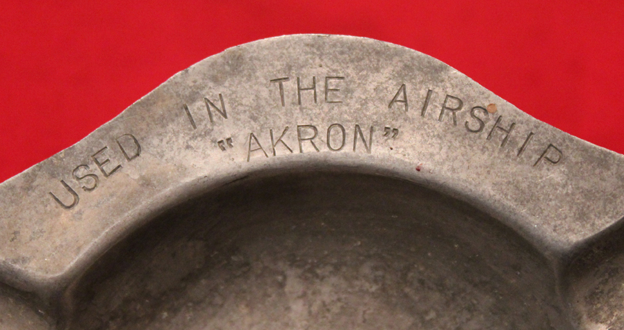 An American, Goodyear Co. Ashtray Made From Duralumin From Airship Akron