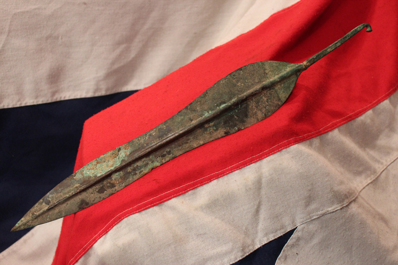 A Very Fine, Original, Ancient, Punic War Period Early Roman Republic Era Short Sword, A Gladius Hispaniensis Double Leaf Shaped Blade Circa 2,400 Years Old