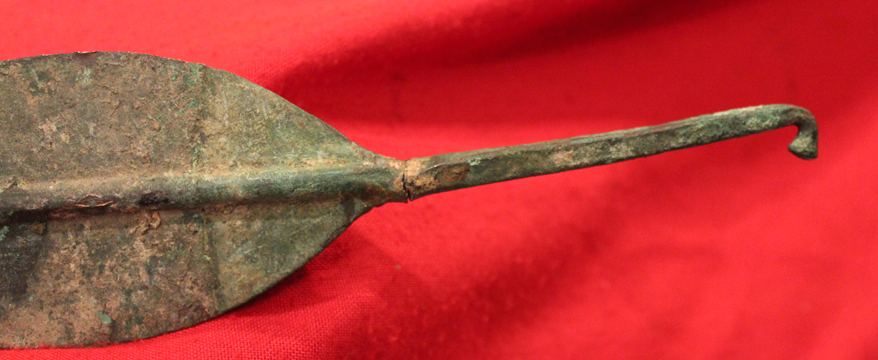 A Very Fine, Original, Ancient, Punic War Period Early Roman Republic Era Short Sword, A Gladius Hispaniensis Double Leaf Shaped Blade Circa 2,400 Years Old