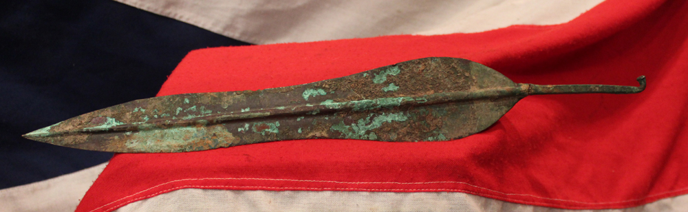 A Very Fine, Original, Ancient, Punic War Period Early Roman Republic Era Short Sword, A Gladius Hispaniensis Double Leaf Shaped Blade Circa 2,400 Years Old