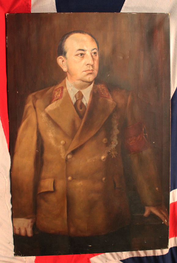 Original 1930’s Third Reich Portrait of Rudolf Jordan Hitler's Personally Appointed Gauleiter of Halle-Merseburg & Magdeburg-Anhalt and Former General of the SA, Gruppenfuhrer der SA. Likely Commissioned & Paid For By Adolf Hitler Personally