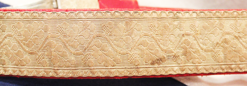 A Superb English Lord-Lieutenant's Silver Belt and Silver Lace Bullion Belt