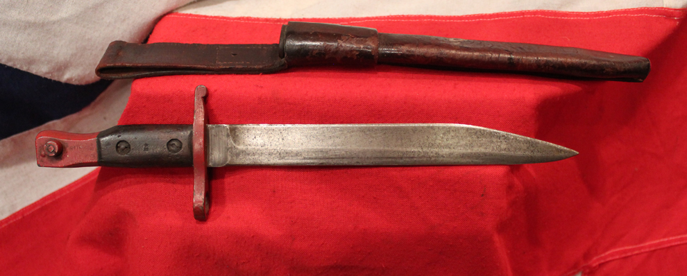 A Most Desirable & Rare Canadian WW1 Historical Regimental Ross Bayonet of The 1st Depot Battalion, 1st Quebec Regt. One Of The Great Heroic Regiments Of Canada From The Close of the Great War.