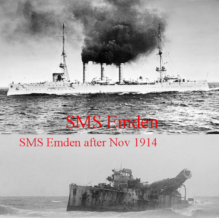 A Superb and Very Rare Imperial German Naval Service Issue Straw Hat From SMS Emden One of The Most Famous Warships of WW1, It Sunk or Captured 23 Allied Ships, and 60 Allied Ships Took Part in the ‘Hunt-for-the-Emden’ Before She Was Sunk.