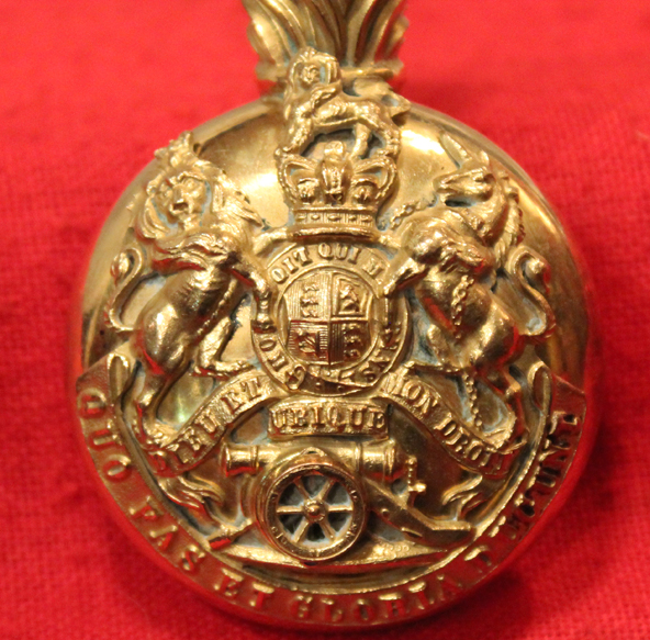 Royal Artillery, Victorian Officer's 'Busby' Helmet Plume Holder Circa 1859-78.