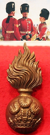 A Very Good Fur Cap Plume Badge Of The Royal Welch Fusiliers