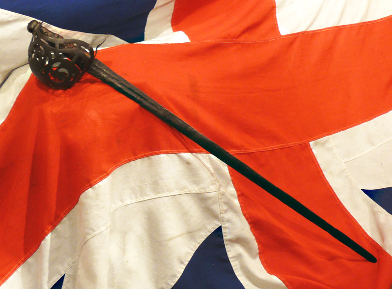 Original 18th Century Scottish Fencible Regimental Basket Hilted Broadsword