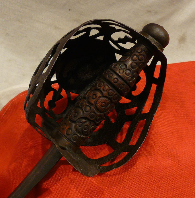 Original 18th Century Scottish Fencible Regimental Basket Hilted Broadsword