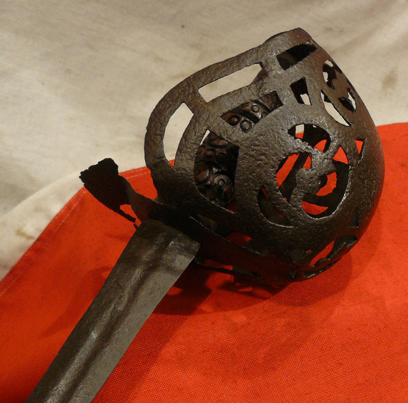 Original 18th Century Scottish Fencible Regimental Basket Hilted Broadsword