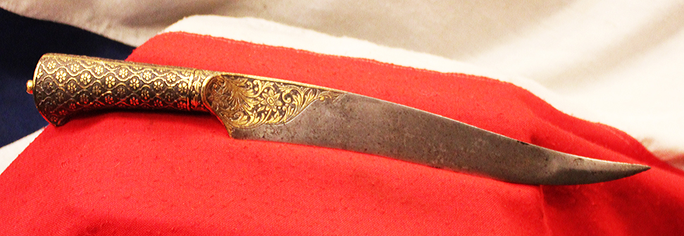 An Absolutely Stunning Museum Piece & Fit For A Prince, An 18th-19th Century Wootz Steel & Gold Dagger. Likely Made for A Turkish, Ottoman Empire Pasha Or Noble Of the Highest Status. Napoleonic Wars Period. As Worn By A Grand Vizier of the Ottoman Empire