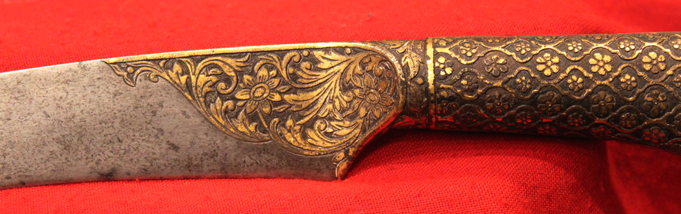 An Absolutely Stunning Museum Piece & Fit For A Prince, An 18th-19th Century Wootz Steel & Gold Dagger. Likely Made for A Turkish, Ottoman Empire Pasha Or Noble Of the Highest Status. Napoleonic Wars Period. As Worn By A Grand Vizier of the Ottoman Empire
