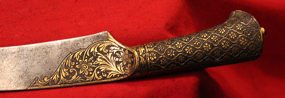 An Absolutely Stunning Museum Piece & Fit For A Prince, An 18th-19th Century Wootz Steel & Gold Dagger. Likely Made for A Turkish, Ottoman Empire Pasha Or Noble Of the Highest Status. Napoleonic Wars Period. As Worn By A Grand Vizier of the Ottoman Empire