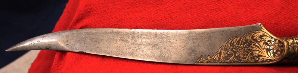 An Absolutely Stunning Museum Piece & Fit For A Prince, An 18th-19th Century Wootz Steel & Gold Dagger. Likely Made for A Turkish, Ottoman Empire Pasha Or Noble Of the Highest Status. Napoleonic Wars Period. As Worn By A Grand Vizier of the Ottoman Empire