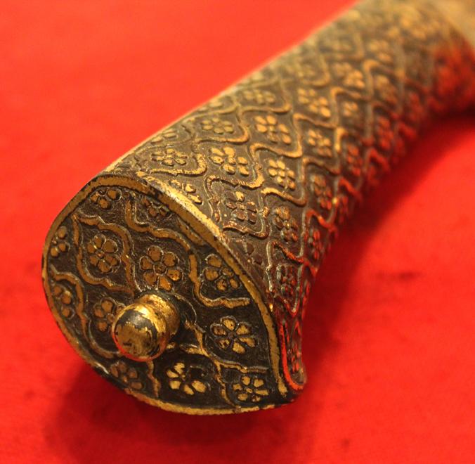 An Absolutely Stunning Museum Piece & Fit For A Prince, An 18th-19th Century Wootz Steel & Gold Dagger. Likely Made for A Turkish, Ottoman Empire Pasha Or Noble Of the Highest Status. Napoleonic Wars Period. As Worn By A Grand Vizier of the Ottoman Empire