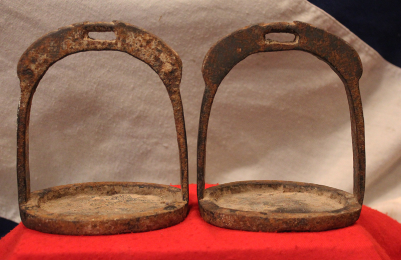 A Pair of late Ming to Early Ching Dynasty 16th to 17th Century Cavalry Stirrups