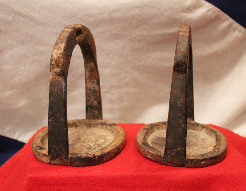 A Pair of late Ming to Early Ching Dynasty 16th to 17th Century Cavalry Stirrups