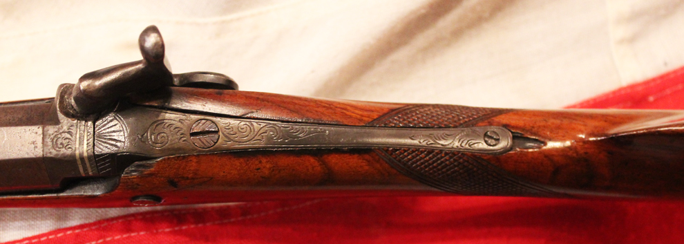 A Beautiful 19th Century Damascus Twist Barrelled Sporting Gun By Manton of London. One Of The Greatest Names In the Realm of English Gunsmiths