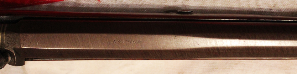 A Beautiful 19th Century Damascus Twist Barrelled Sporting Gun By Manton of London. One Of The Greatest Names In the Realm of English Gunsmiths