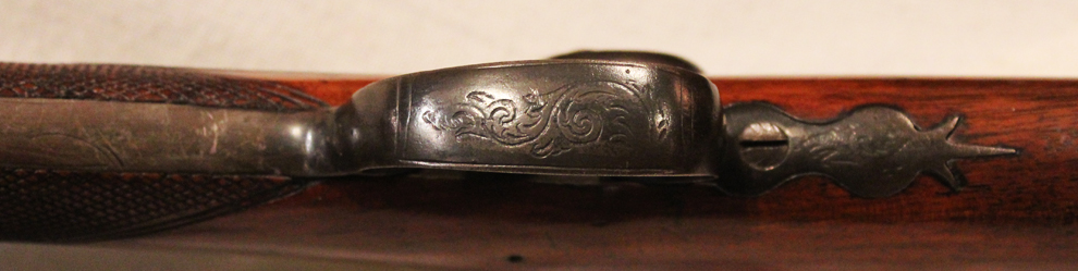 A Beautiful 19th Century Damascus Twist Barrelled Sporting Gun By Manton of London. One Of The Greatest Names In the Realm of English Gunsmiths