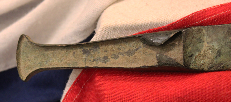 An Original & Beautiful Ancient & Archaic Warrior's Dagger of the Trojan Wars Era. A Bronze Long Dagger Circa 1200 bc Around 3200 Years Old, in Superb Condition With All Its Original Age Patination Intact