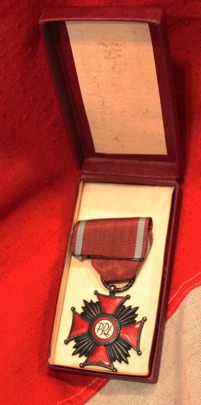 A Polish Republic Order Of Merit Medal with Miniature in Original Box
