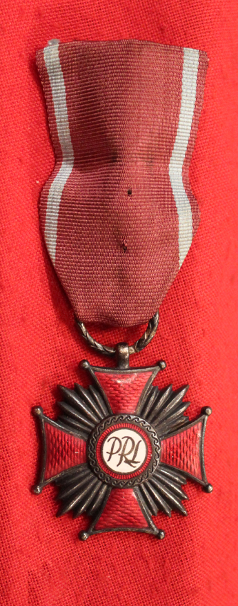 A Polish Republic Order Of Merit Medal with Miniature in Original Box