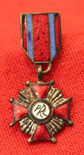 A Polish Republic Order Of Merit Medal with Miniature in Original Box