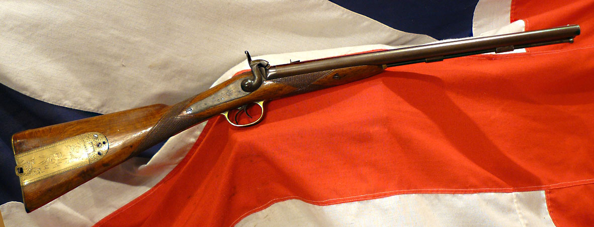 A Fabulous & Most Rare British, Hand Made Griffiths ‘Jacob’s Double Barrel Rifle Carbine, From The Early British Raj. Period Bespoke Commissioned From Griffiths Circa 1848 For An Officer of Jacobs Horse