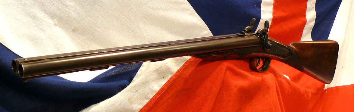 A Fabulous & Most Rare British, Hand Made Griffiths ‘Jacob’s Double Barrel Rifle Carbine, From The Early British Raj. Period Bespoke Commissioned From Griffiths Circa 1848 For An Officer of Jacobs Horse