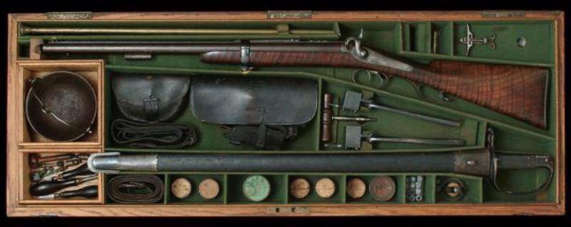 A Fabulous & Most Rare British, Hand Made Griffiths ‘Jacob’s Double Barrel Rifle Carbine, From The Early British Raj. Period Bespoke Commissioned From Griffiths Circa 1848 For An Officer of Jacobs Horse